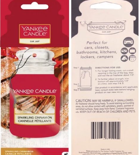 Yankee Candle Sparkling Cinnamon Card Jar