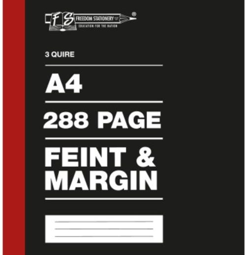 Freedom A4 3 Quire Hard Cover Counter Book 288