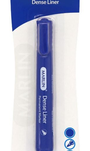 Marlin Dense Permanent Markers 1's Blue
