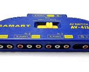 Geeko 4 Port RCA AV Switch