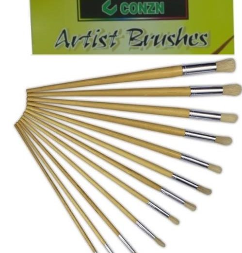 Brainware Artist 12 Nylon Brush Set