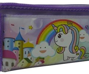 Brainware Fabric 2 Pocket 20cm Pencil Bag With