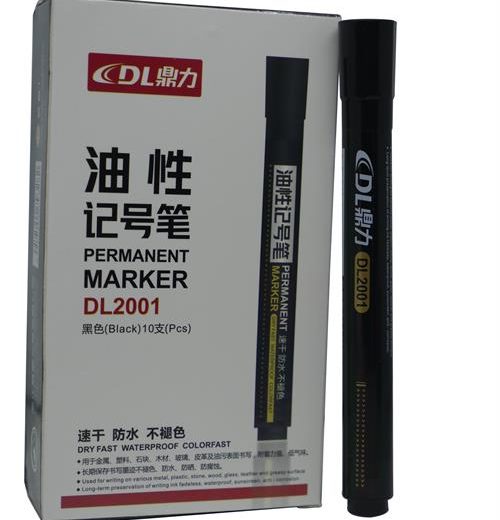 DLOffice Permanent Markers Pack of 10 Black
