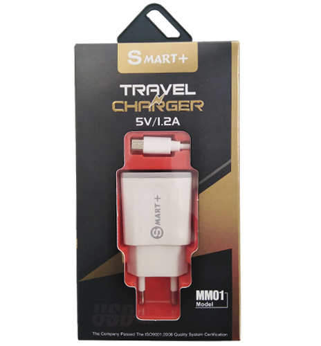 Geeko SMART+ USB Travel Charger with MicroUSB